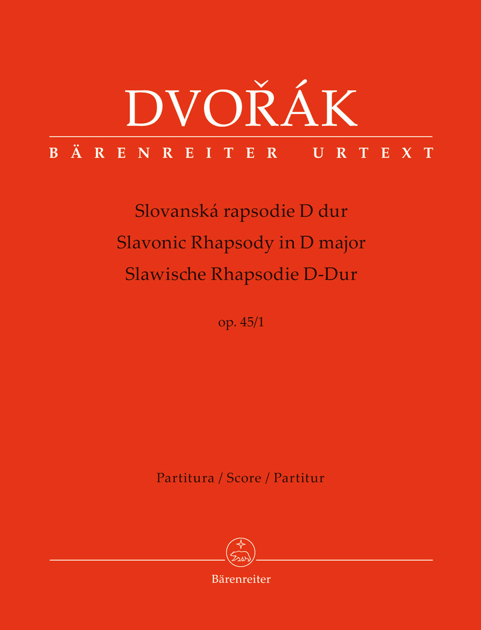 Dvorak Edition ４５CD Dvořák: Slavonic Rhapsody in D Major, Op. 45, No. 1 – Ficks