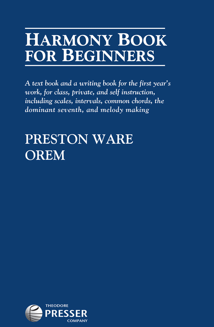 Harmony Book for Beginners