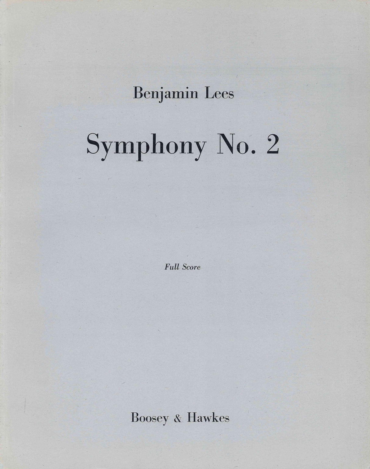 Lees: Symphony No. 2