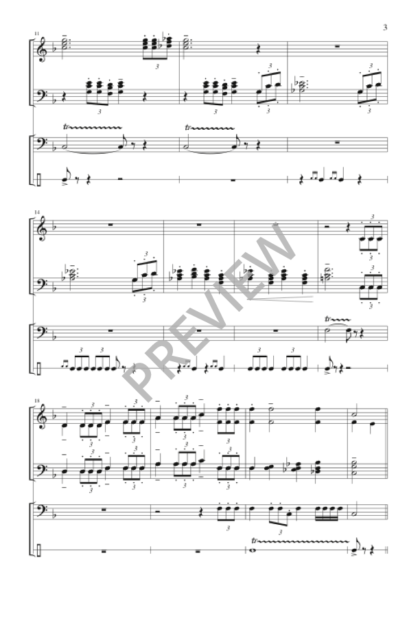 Fanfare and Processional (arr. for SATB and Brass)