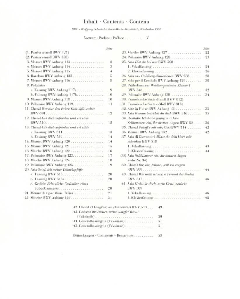 Bach: Notebook for Anna Magdalena Bach