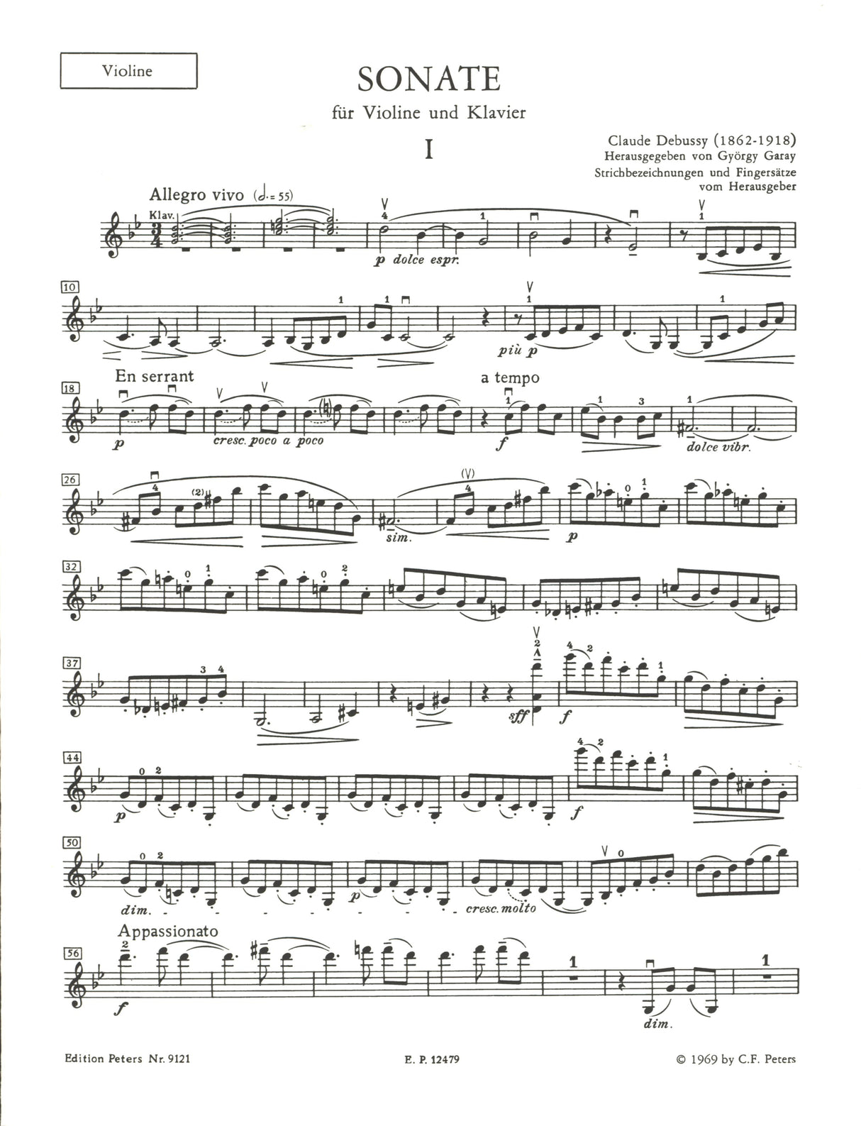 Debussy: Violin Sonata in G Minor