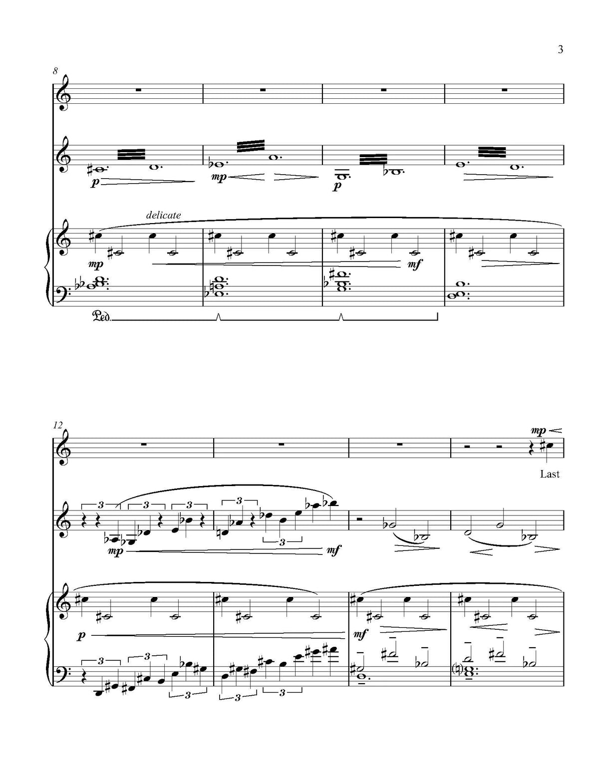 White: Dream (Version for High Voice, Clarinet, and Piano)