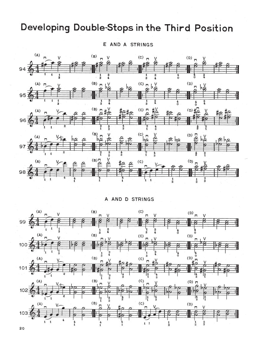 Developing Double Stops for Violin