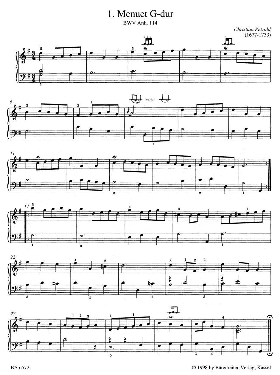 Bach: Easy Piano Pieces and Dances