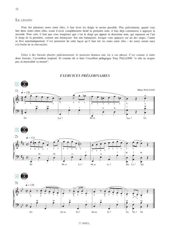 Maugain: Méthode d'accordéon - Volume 3 (Virtuosite)