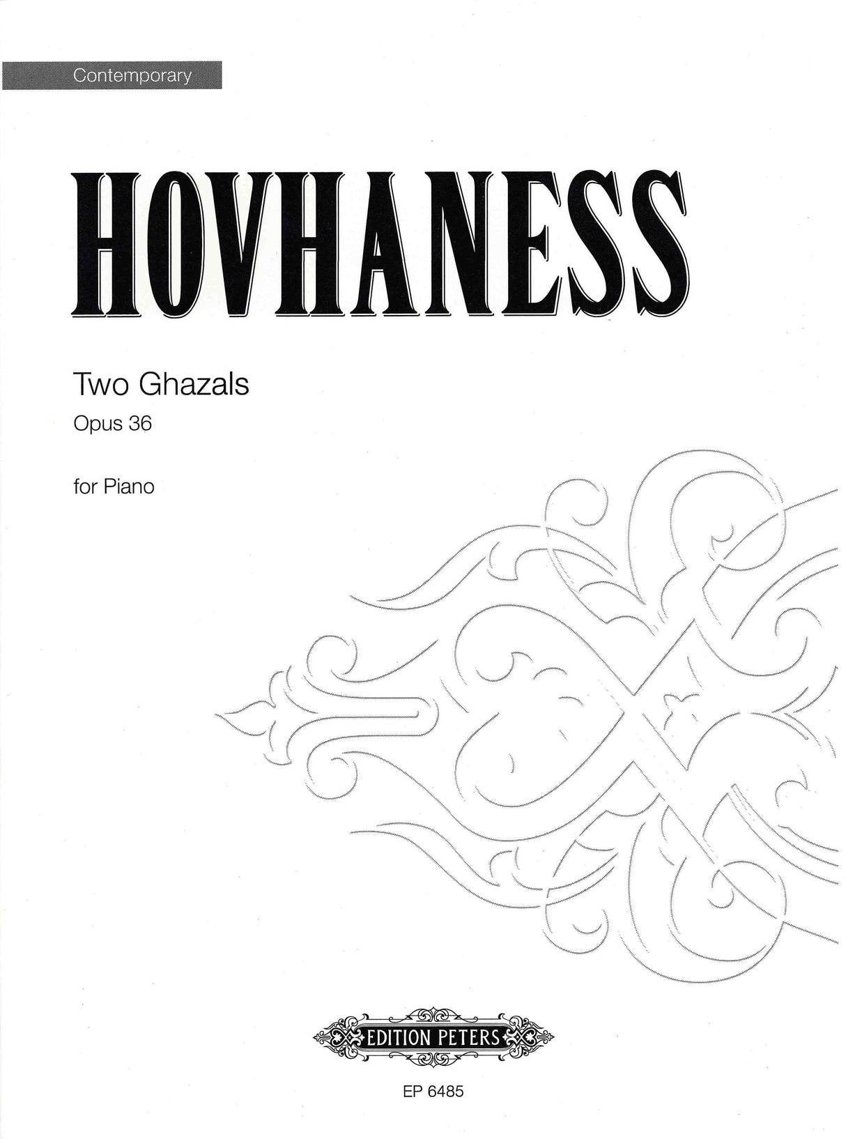 Hovhaness: Two Ghazals, Op. 36