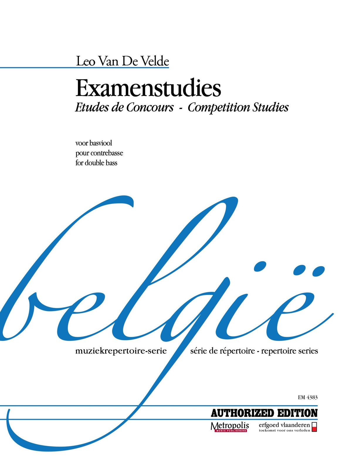 L. Velde: Competition Studies (Examenstudies)