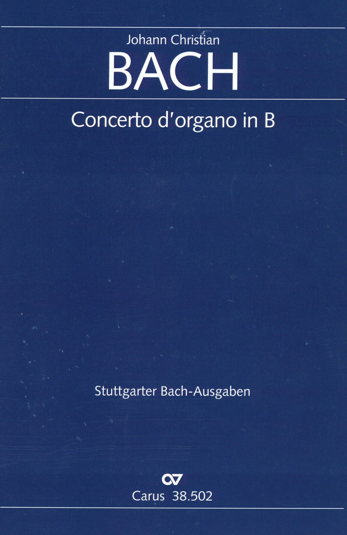 J.C. Bach: Organ Concerto in B-flat Major, Op. 13, No. 4