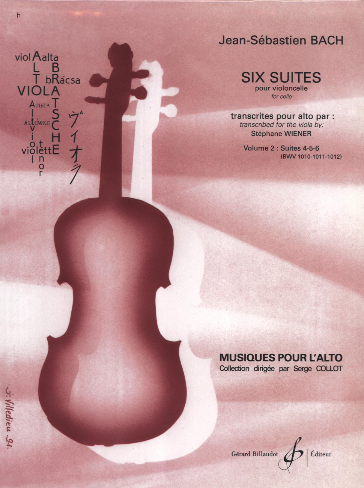 Bach: 6 Cello Suites Transcribed for Viola - Volume 2 (Nos. 4-6)