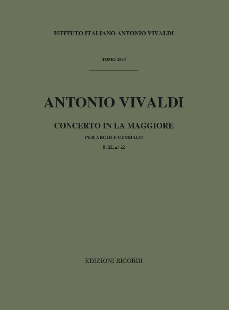 Vivaldi: String Concerto in A Major, RV 160