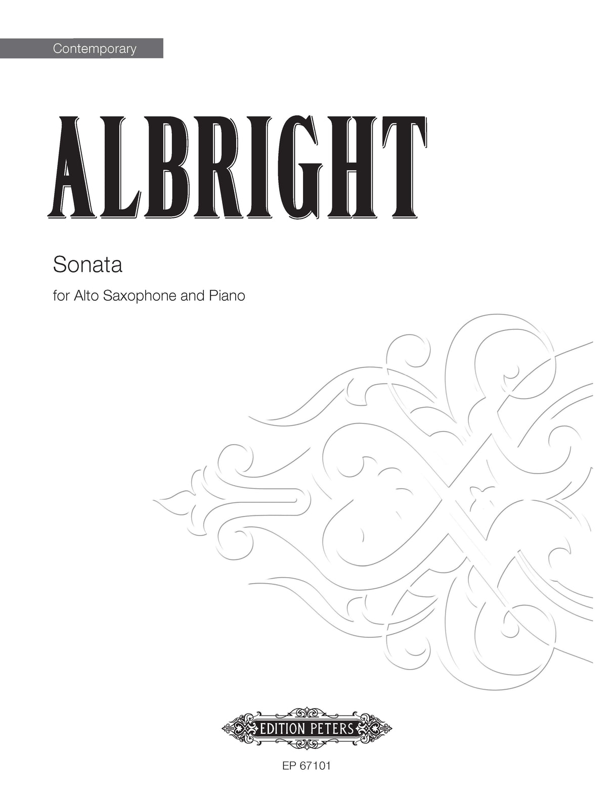 Albright: Alto Saxophone Sonata