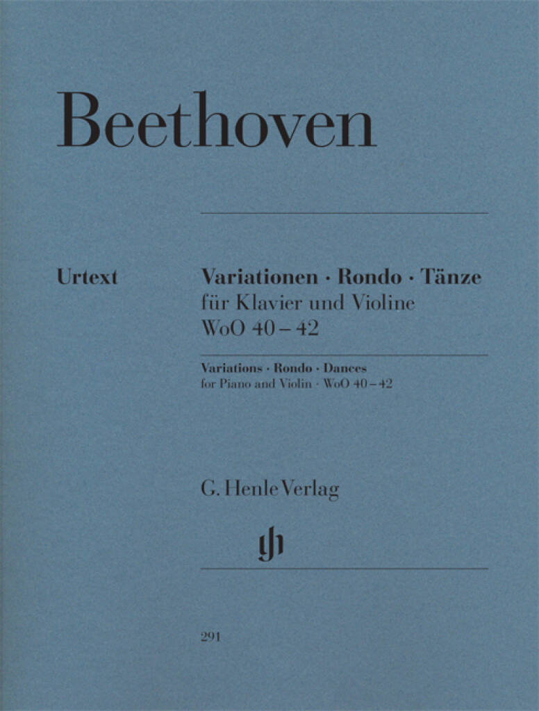 Beethoven: Variations, Rondo, & Dances, WoO 40-42