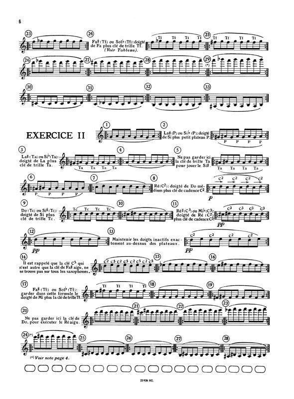 Londeix: Exercices mécaniques - Volume 1