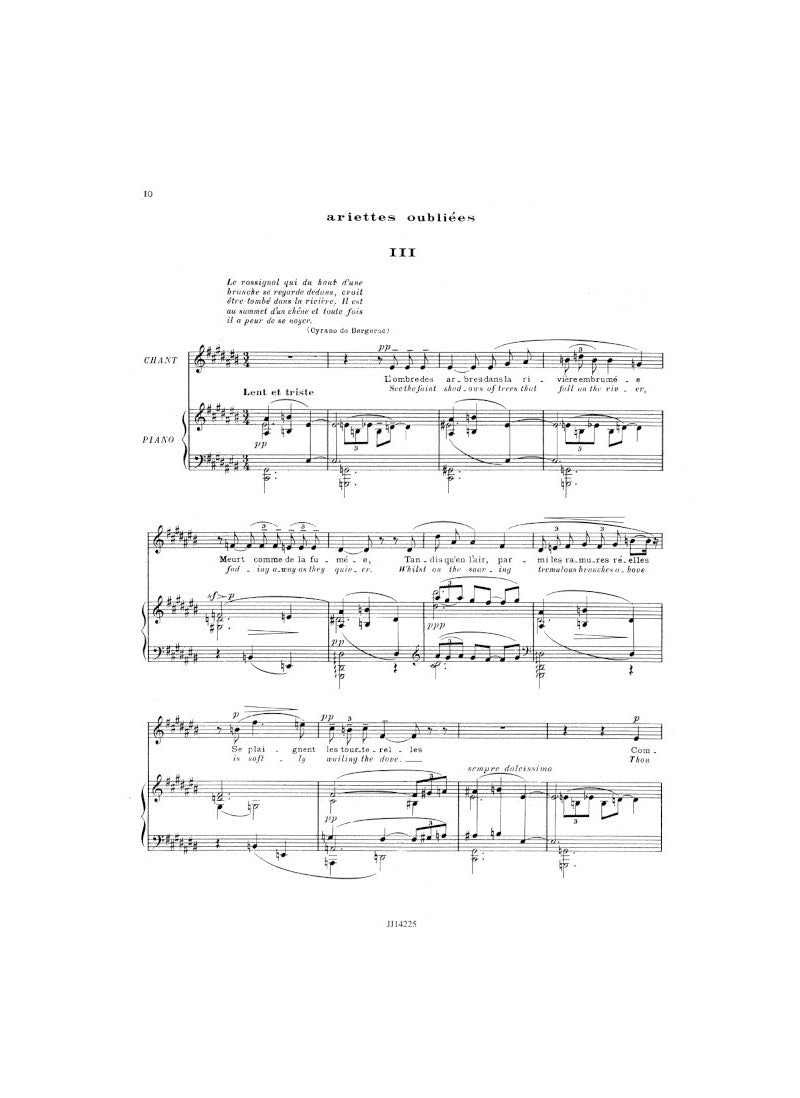 Debussy: Ariettes oubliées