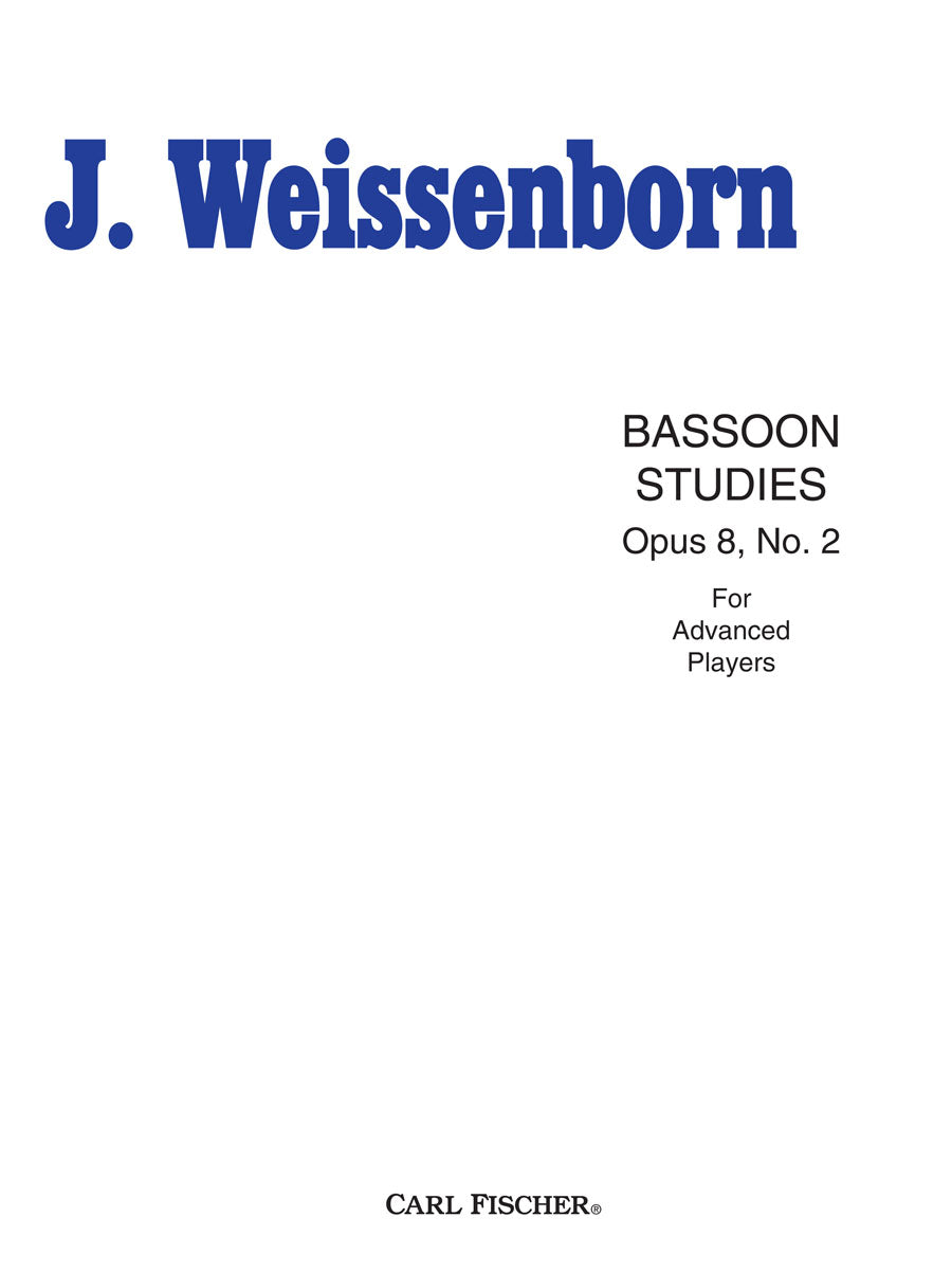Weissenborn: Bassoon Studies, Op. 8 - Volume 2