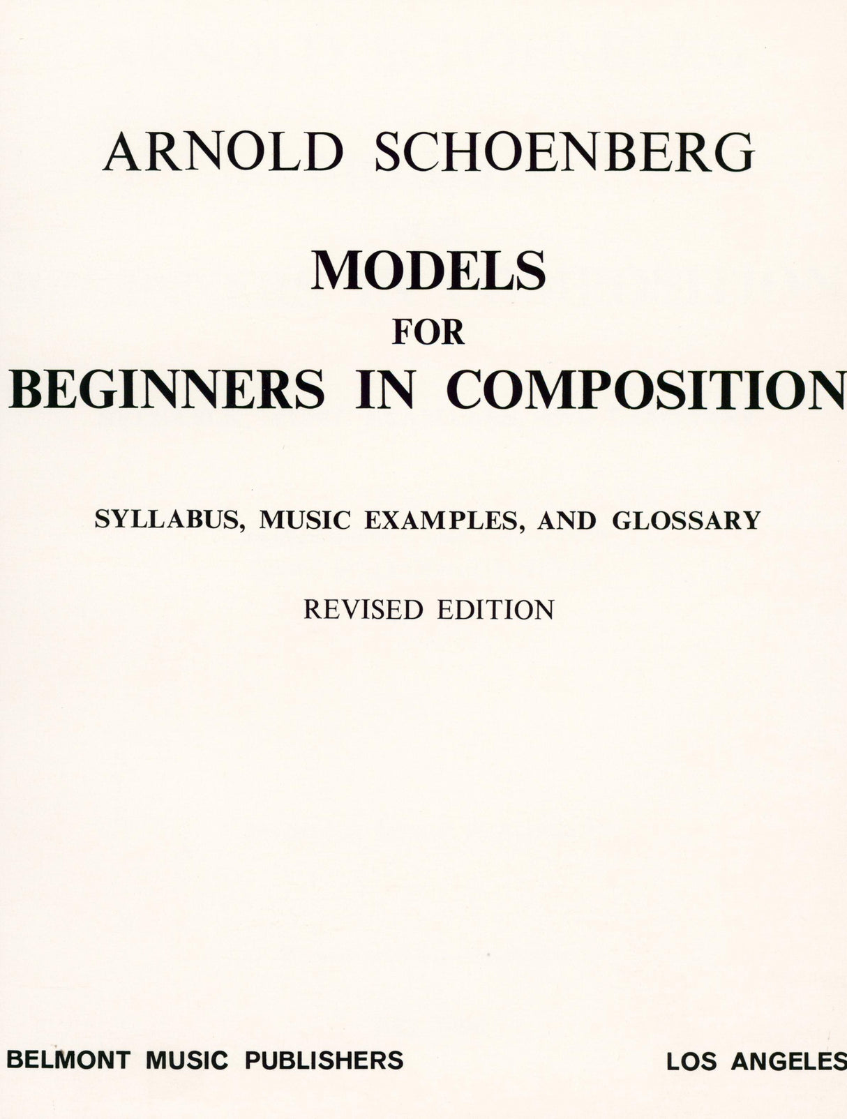 Models for Beginners in Composition