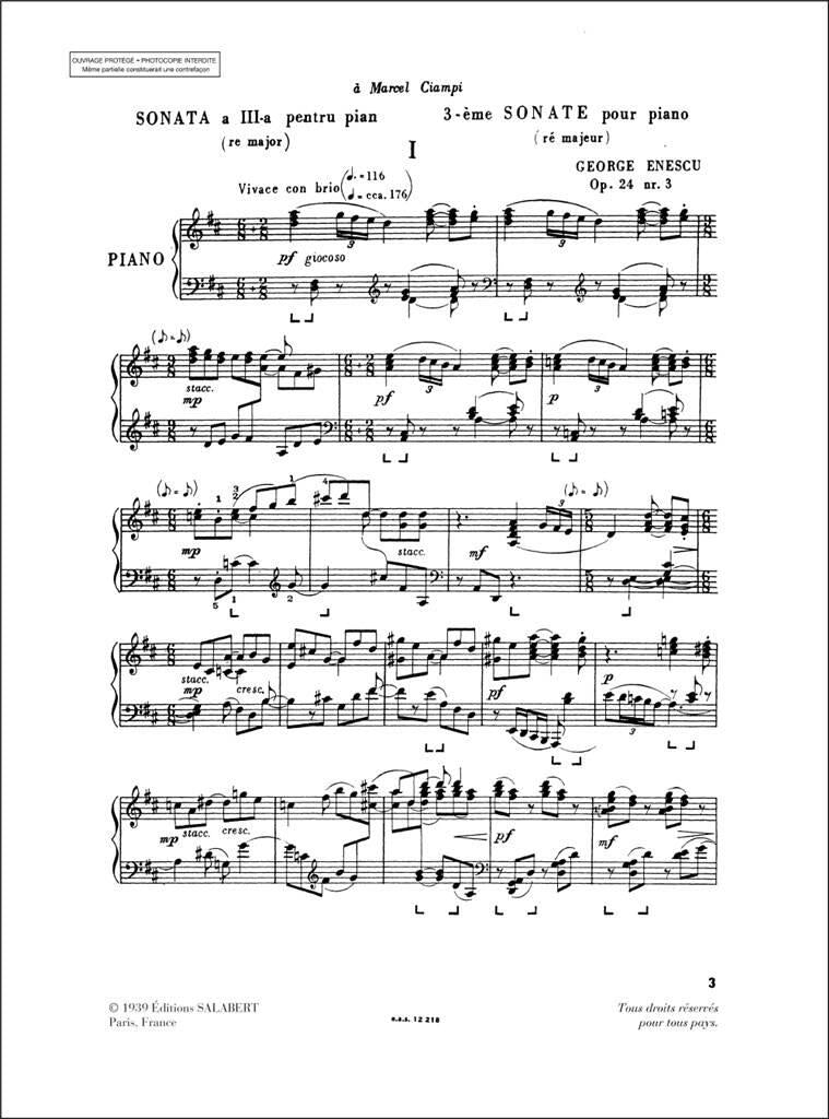 Enescu: Sonata 3 in D, Op. 24