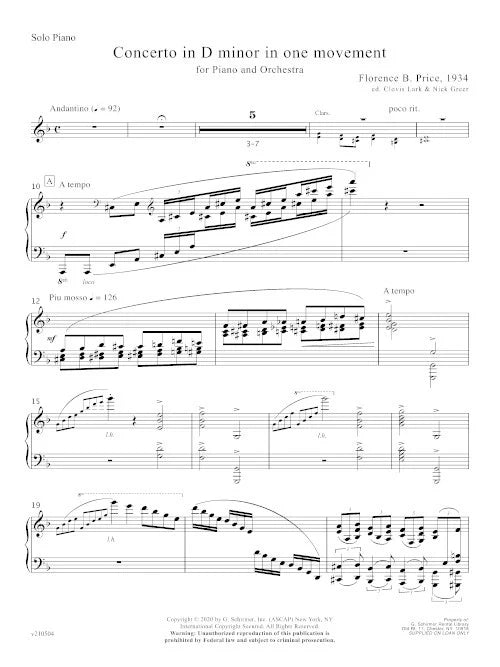 Price: Piano Concerto in One Movement
