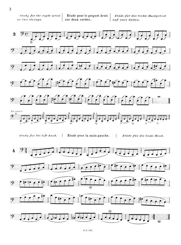 Feuillard: 60 Etudes for the Young Cellist