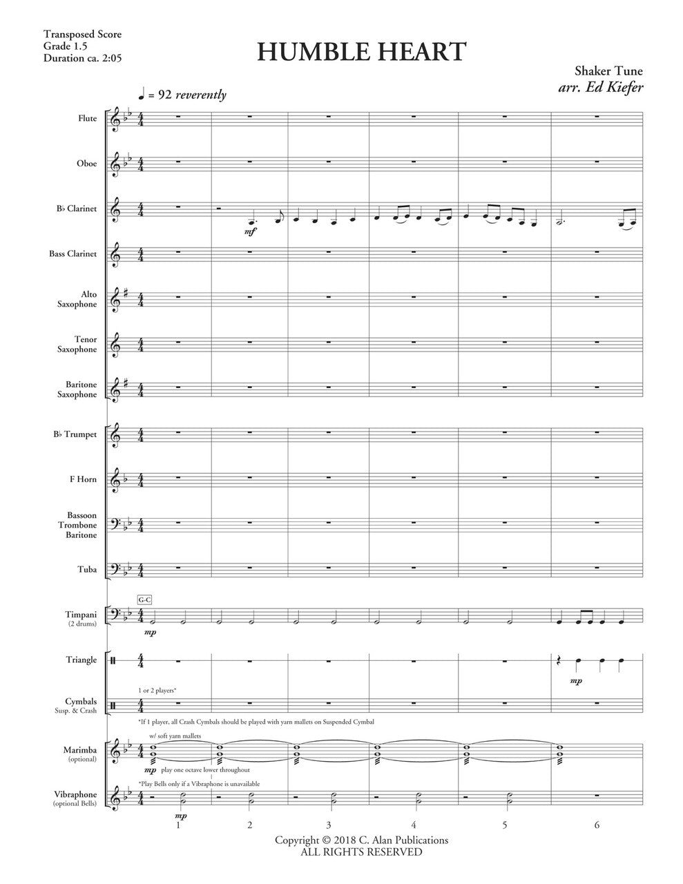 Humble Heart (arr. for concert band)