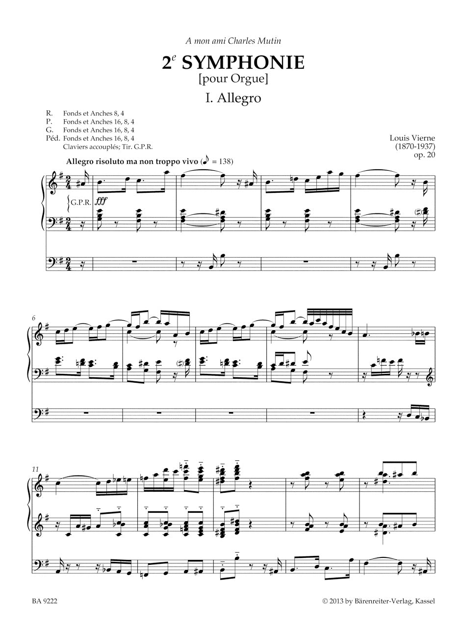 Vierne: Second Symphony, Op. 20