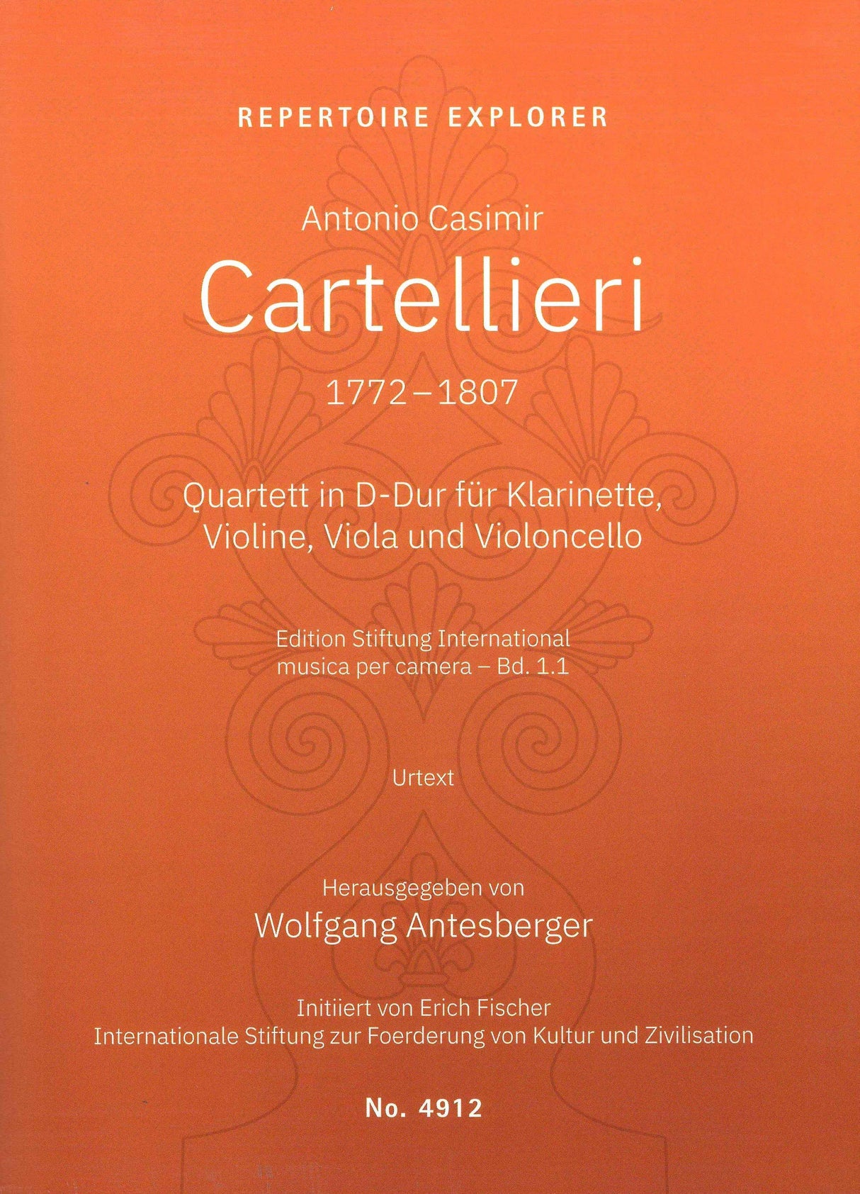 Cartellieri: Quartet for Clarinet & String Trio No. 1 in D Major