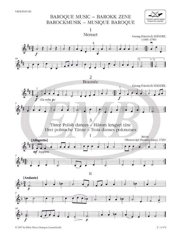 Baroque Music - Elementary Level