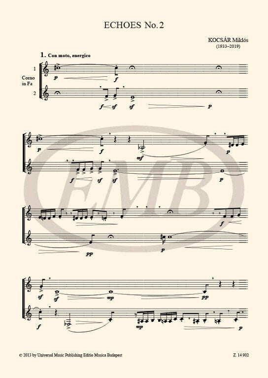 Kocsár: Echoes No. 2