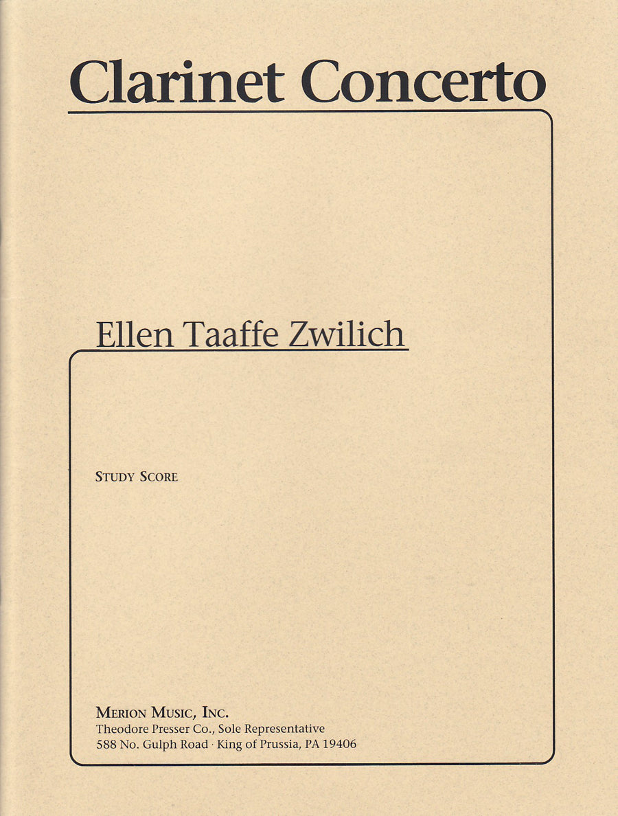 Zwilich: Clarinet Concerto