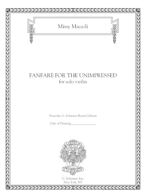 Mazzoli: Fanfare for the Unimpressed