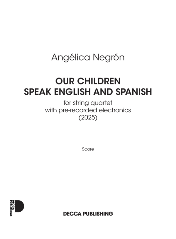 Negrón: Our children speak English and Spanish