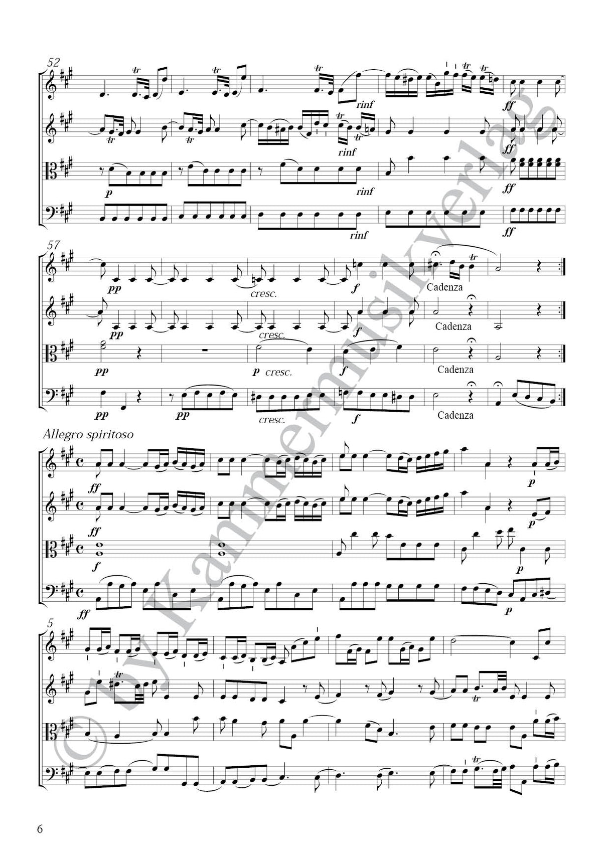 Boccherini: String Quartet in A Major, G 190, Op. 24, No. 2