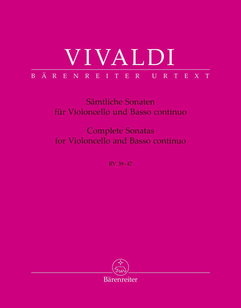 Vivaldi: Complete Cello Sonatas, RV 39-47