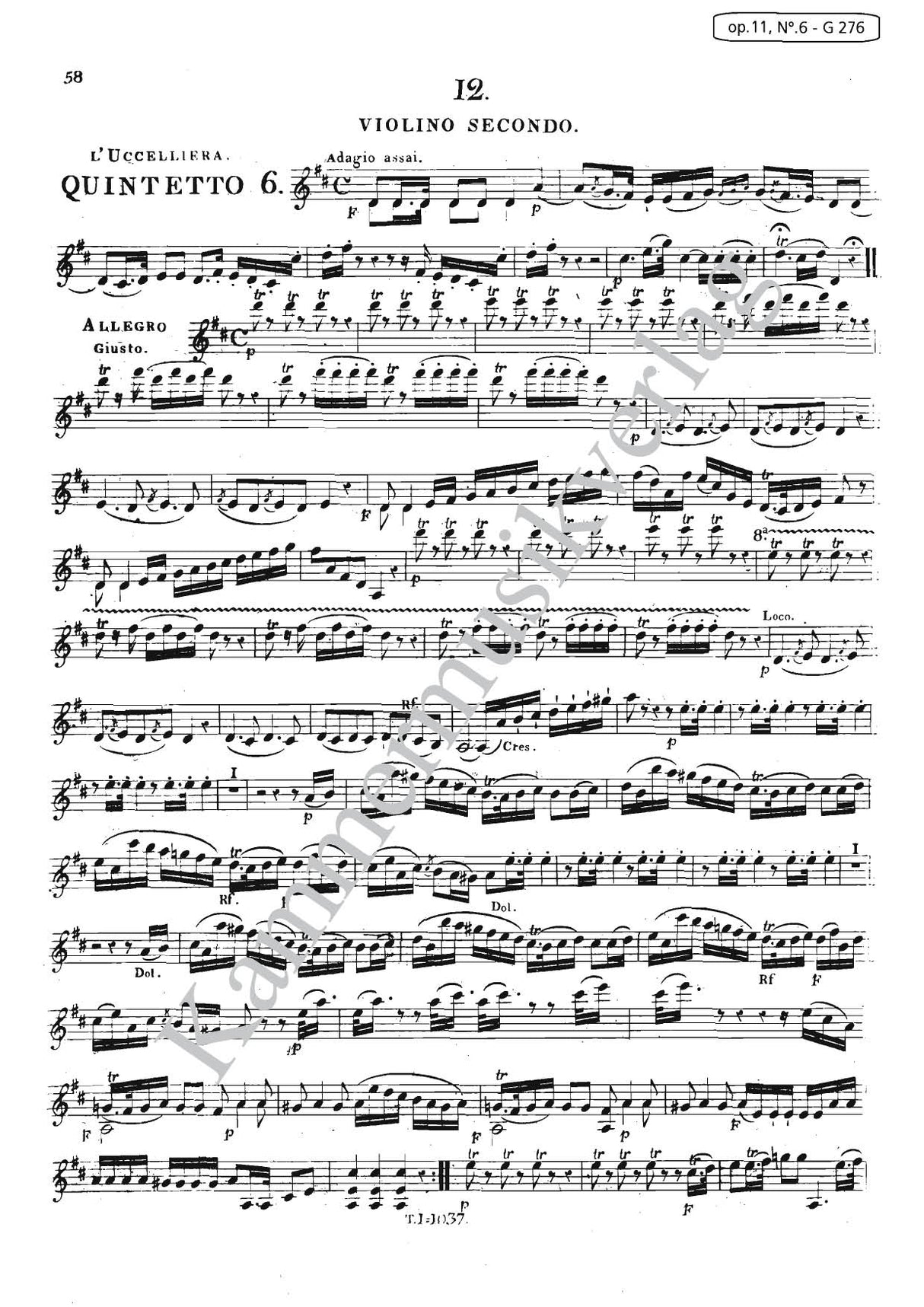 Boccherini: 6 String Quintets, G 271-276, Op. 11, Nos. 1-6