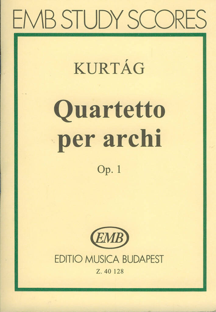 Kurtág: String Quartet No. 1, Op. 1