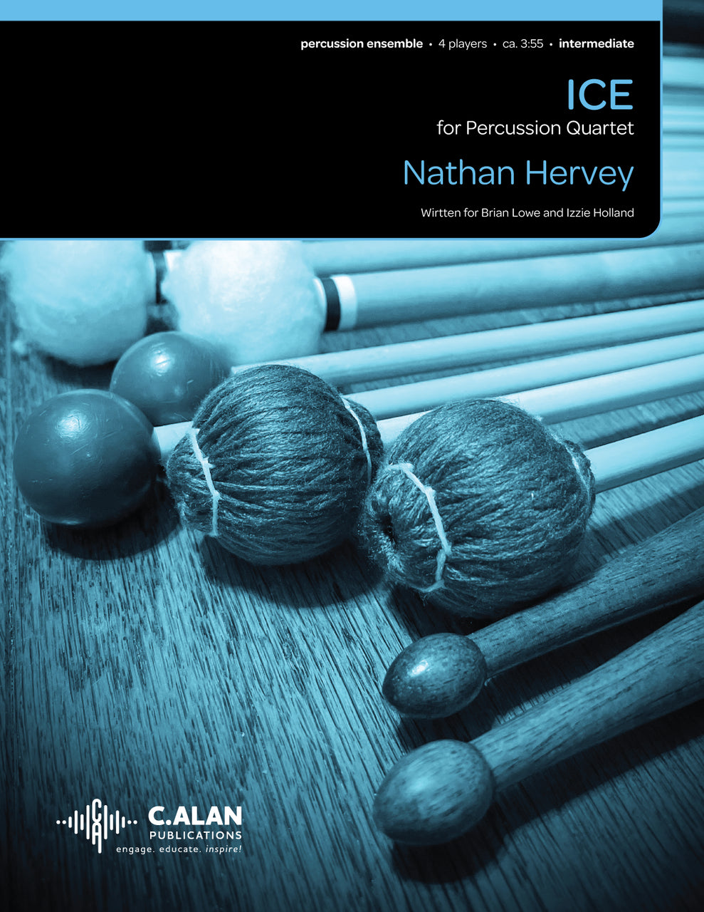 Hervey: Ice (Version for Percussion Quartet)