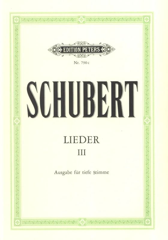 Schubert: Lieder - Volume 3