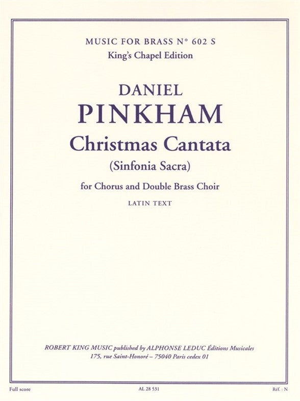 Pinkham: Christmas Cantata (Sinfonia Sacra)