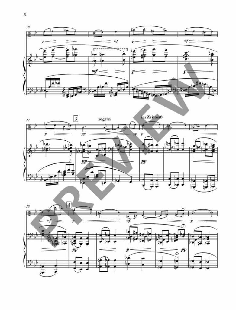 Senfter: Variations in D Minor, Op. 94 (Version for Viola & Piano)