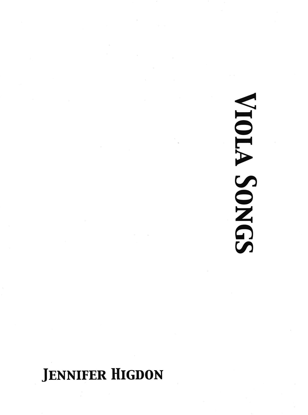 Higdon: Viola Songs