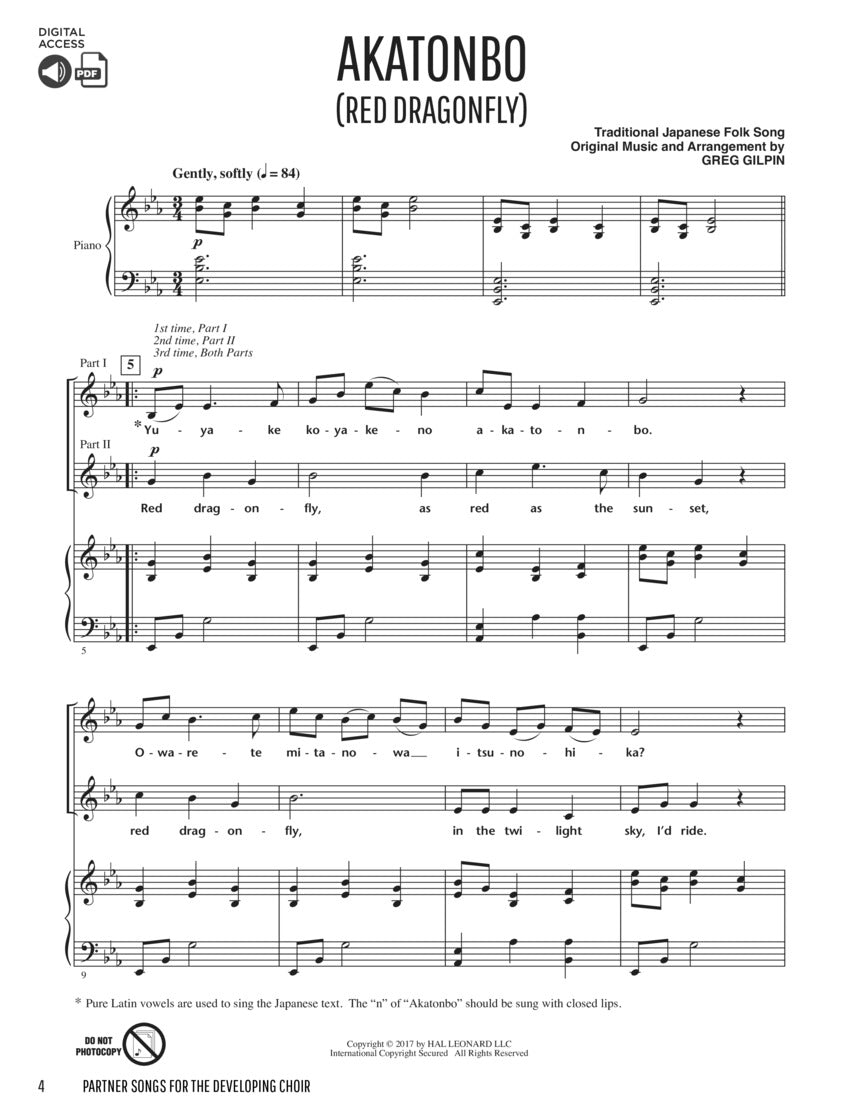 Partner Songs for the Developing Choir