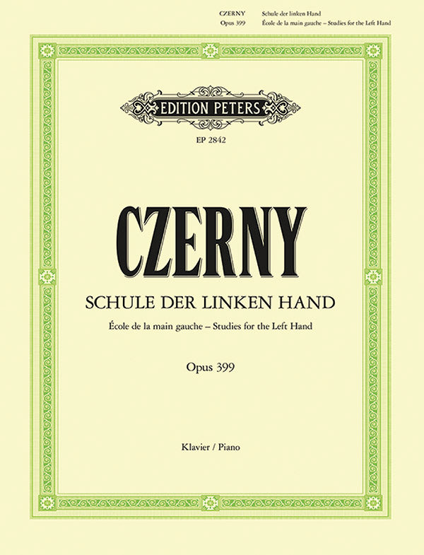 Czerny: Studies for the Left Hand, Op. 399