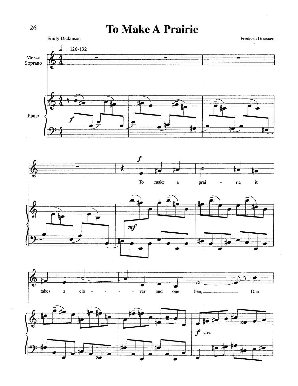 Goossen: An Emily Dickinson Songbook