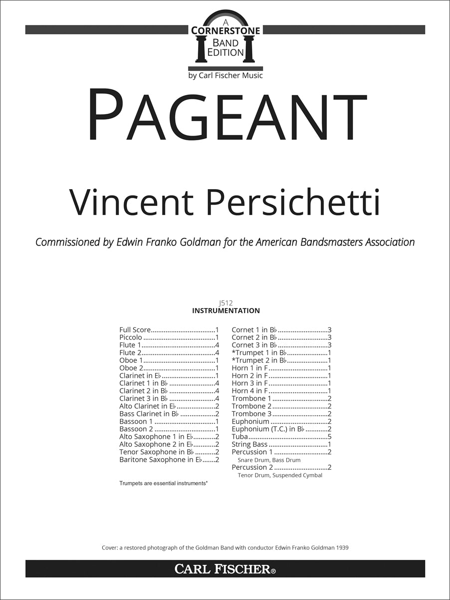 Persichetti: Pageant – Ficks Music