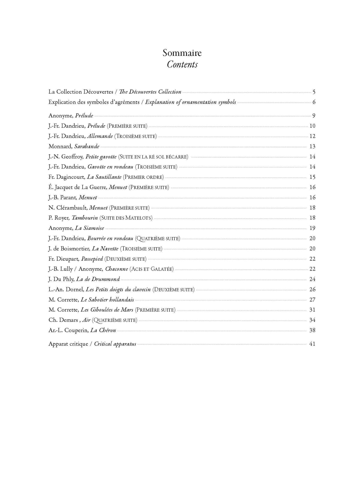 Anthology of French Baroque Music - Harpsichord - Volume 1