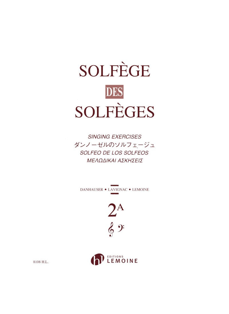Solfège des Solfèges - Volume 2A