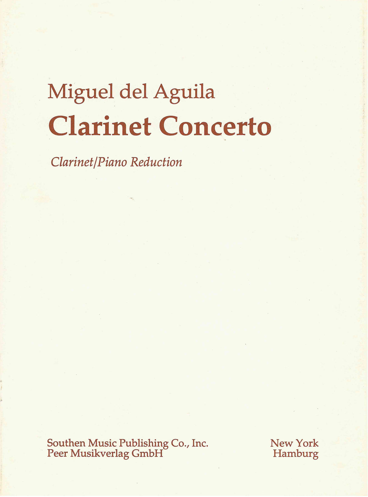 Águila: Clarinet Concerto, Op. 34