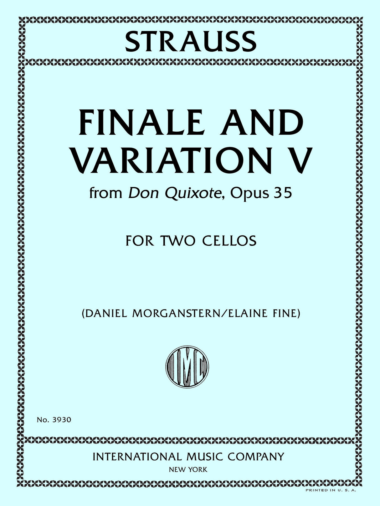 Strauss: Finale and Variation V from 'Don Quixote, Op. 35' (arr. for 2 cellos)
