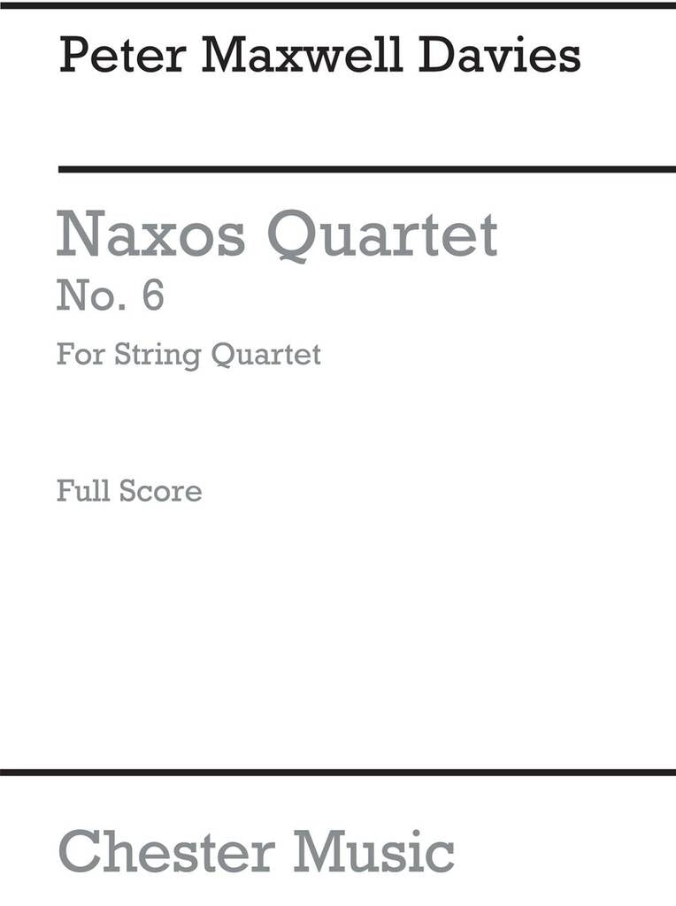 Davies: Naxos Quartet No. 6